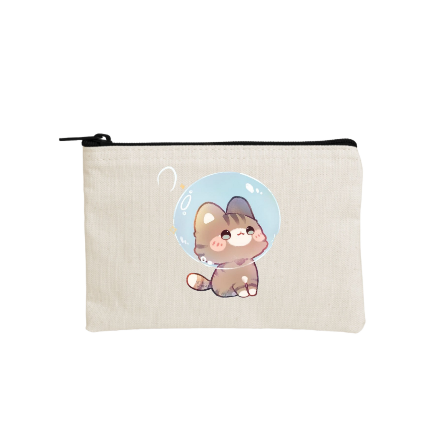 cat wallet pencil case Beige 82