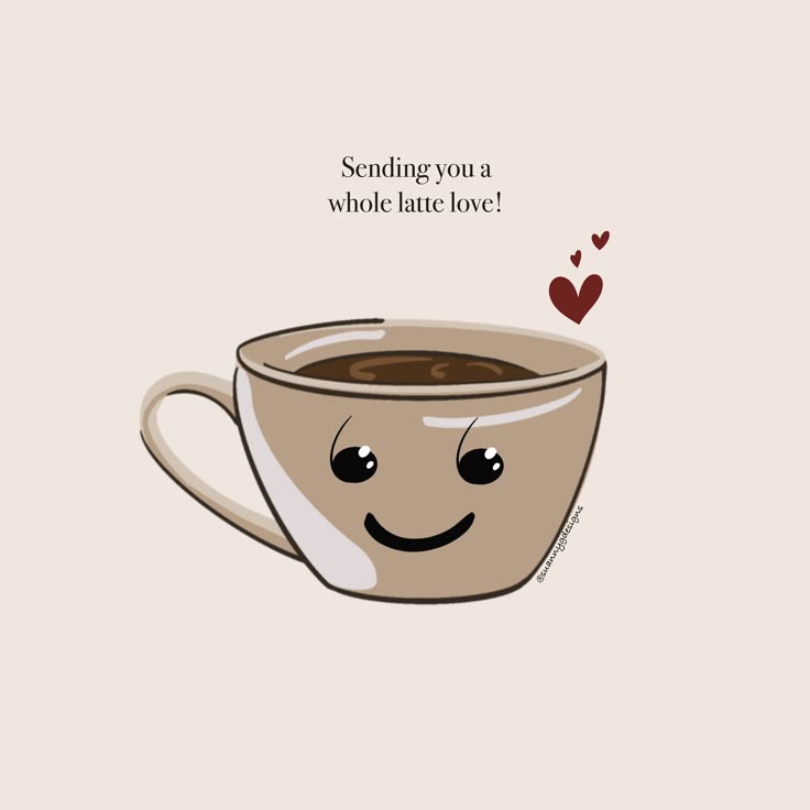 Sticker coffee  Sending you a whole latte love 83