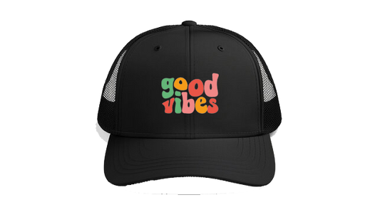 Baseball cap Black good vibes 129