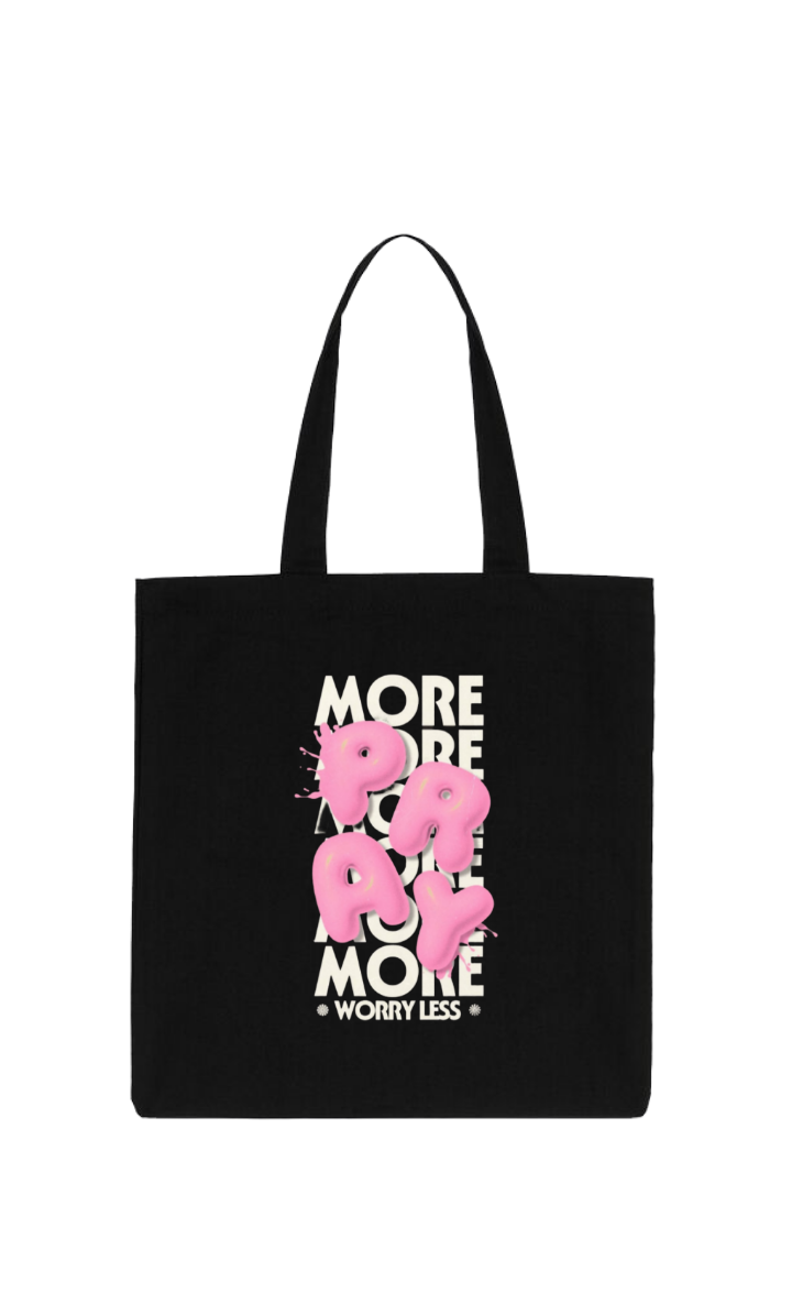 MORE RE tote bag Black 83