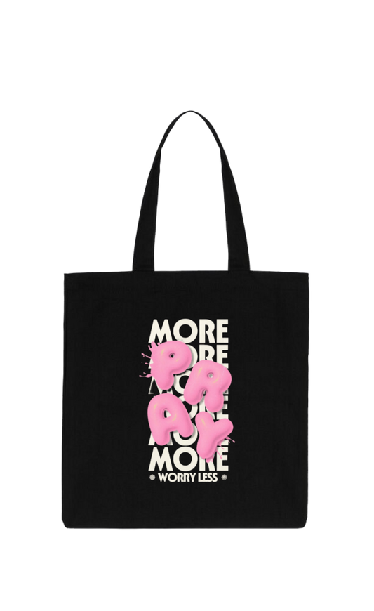 MORE RE tote bag Black 83