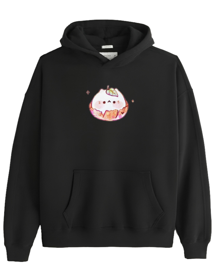 bunny Oversize Hoodie Black 83