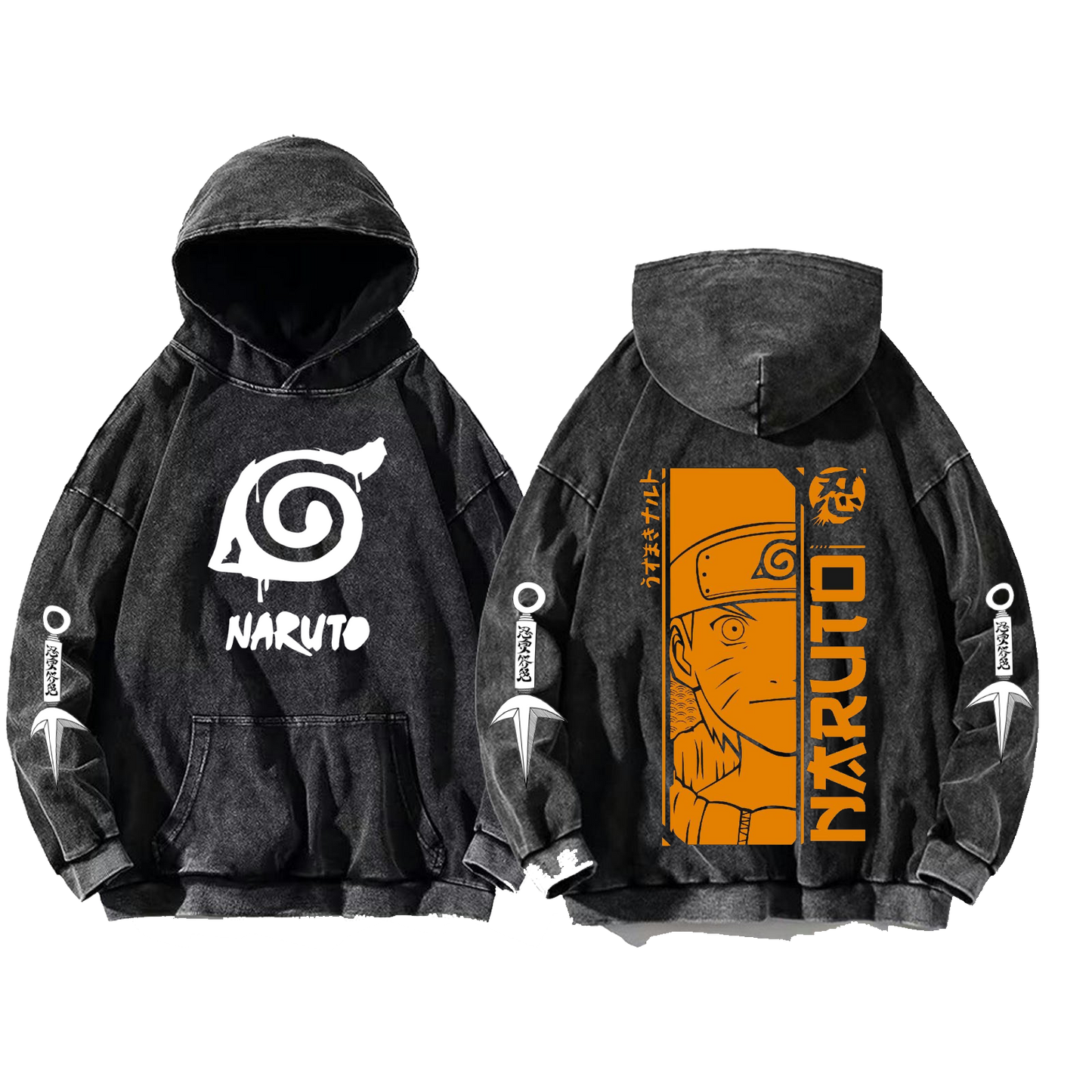 Naruto Shippuden One Size hoodie Washed Back 83