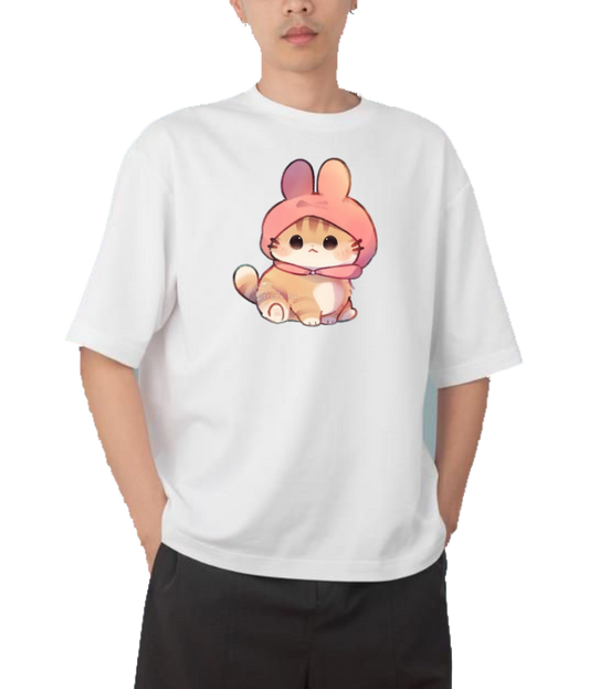 cat One Size t- shirt White 83