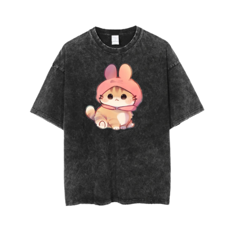 cat One Size t- shirt  Washed 83