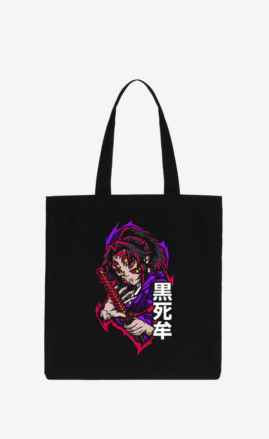 Anime Demon slayer nezuko tanjiro tote bag Black 84