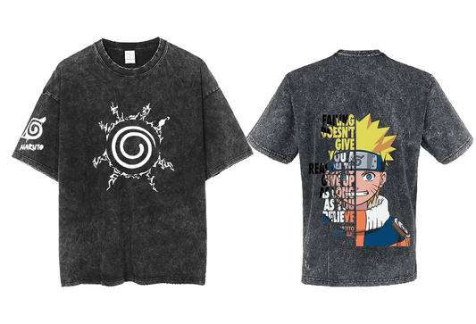 Naruto Shippuden t- shirt One Size Washed Back 84