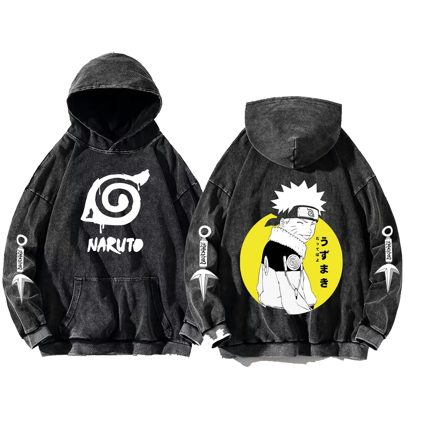 Naruto Shippuden One Size hoodie Washed Back 84