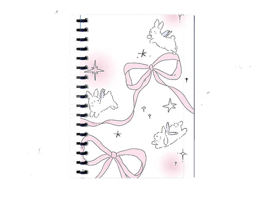 Notebook Coquette Bunny and Ribbons 85
