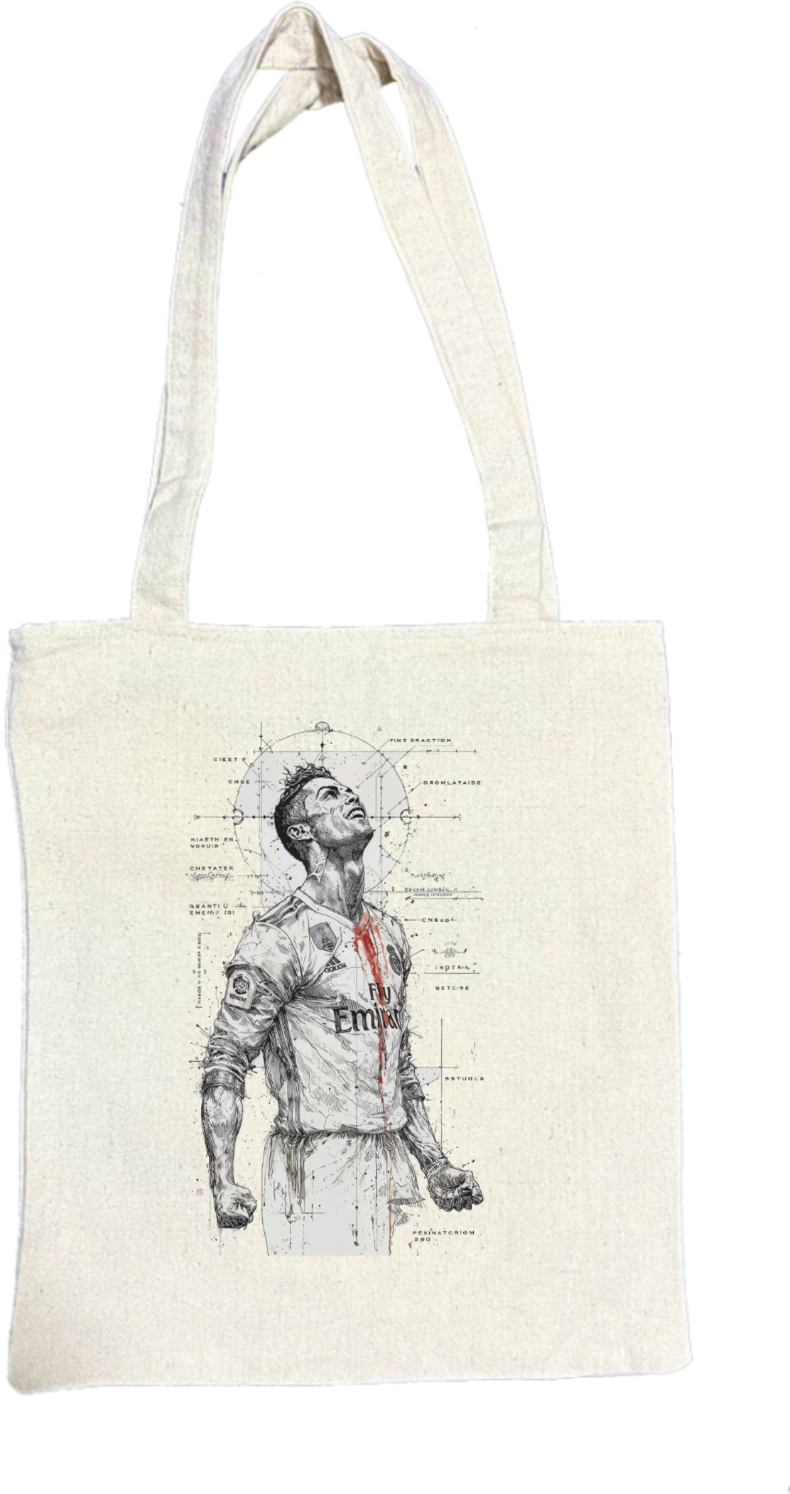 كريستيانو رونالدو tote bag beige 85