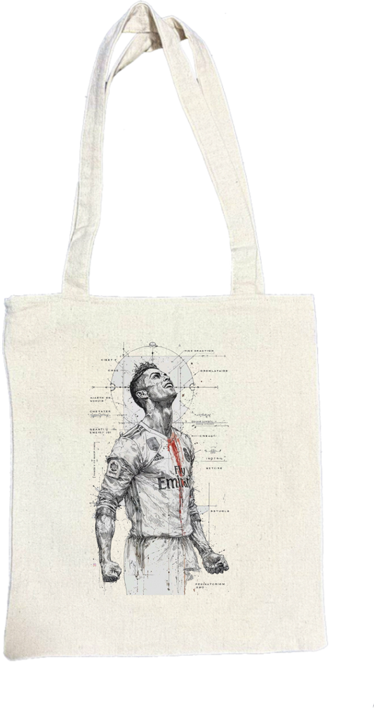 كريستيانو رونالدو tote bag beige 85
