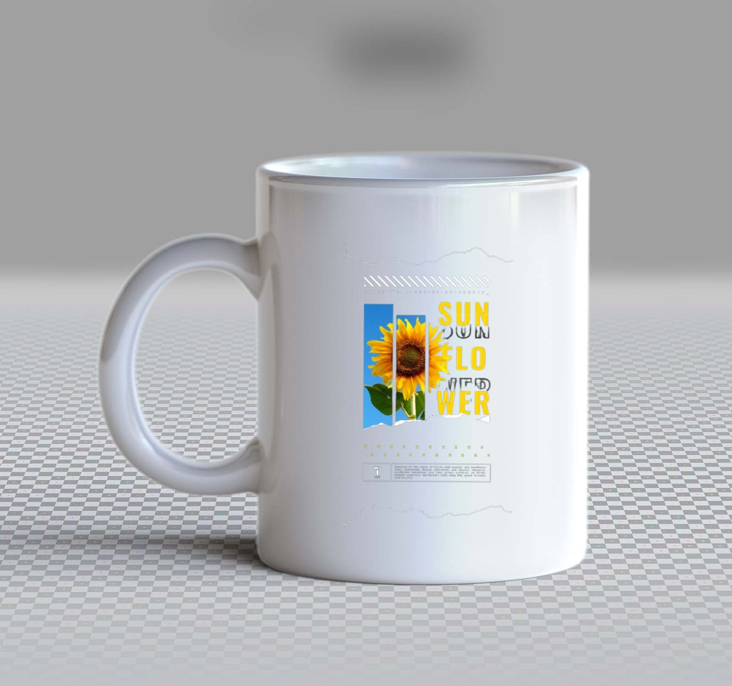 SUN LO NWER Back text Mug 85