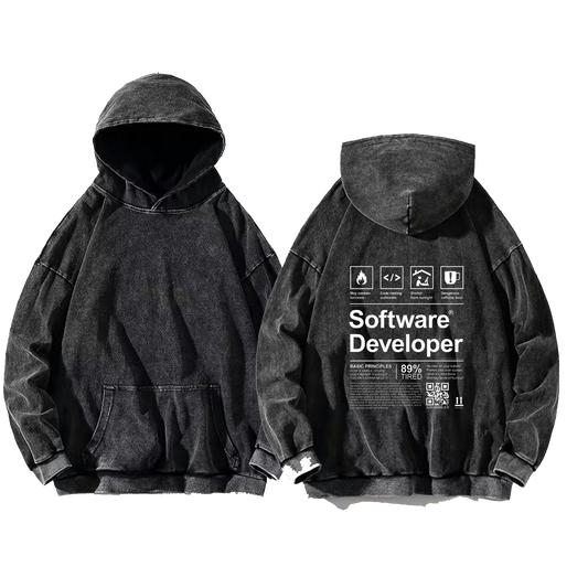 Nurse oversize hoodie Washed back 85
