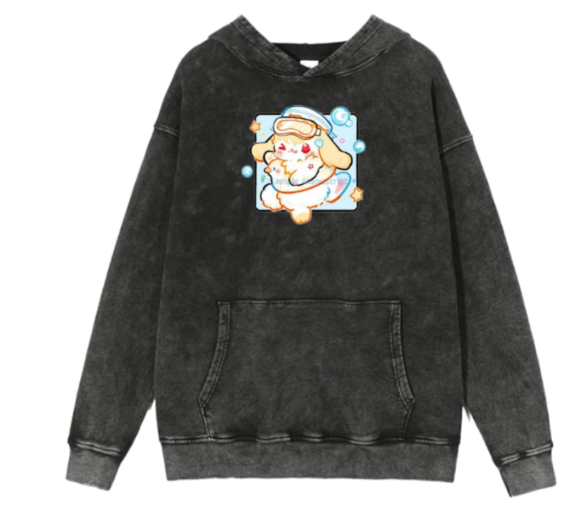 bunny Oversize Hoodie Washed 85
