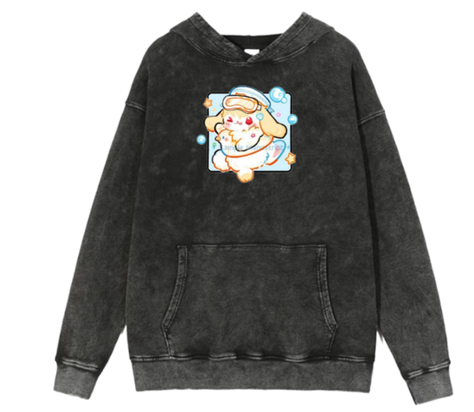 bunny Oversize Hoodie Washed 85