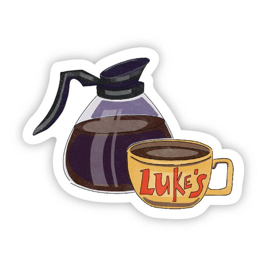 Sticker coffee Luke's 86
