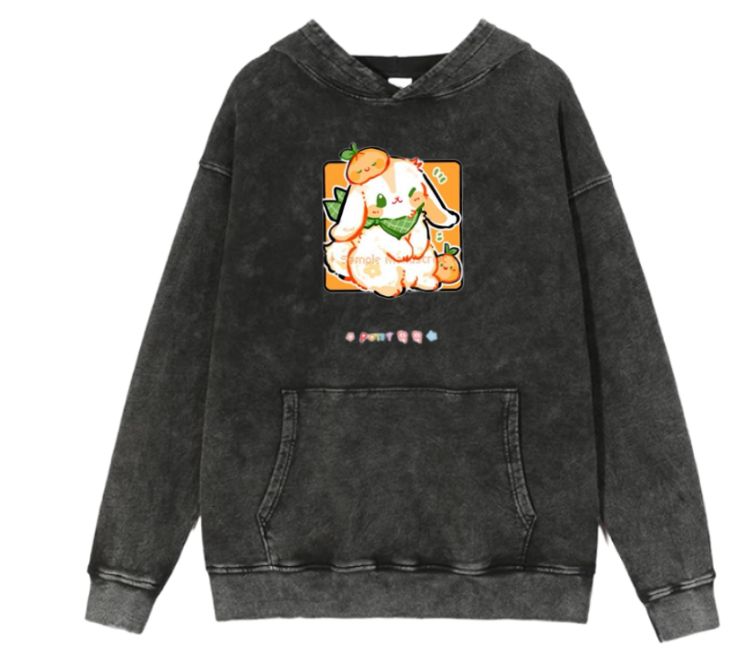 bunny Oversize Hoodie Washed 86