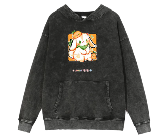 bunny Oversize Hoodie Washed 86