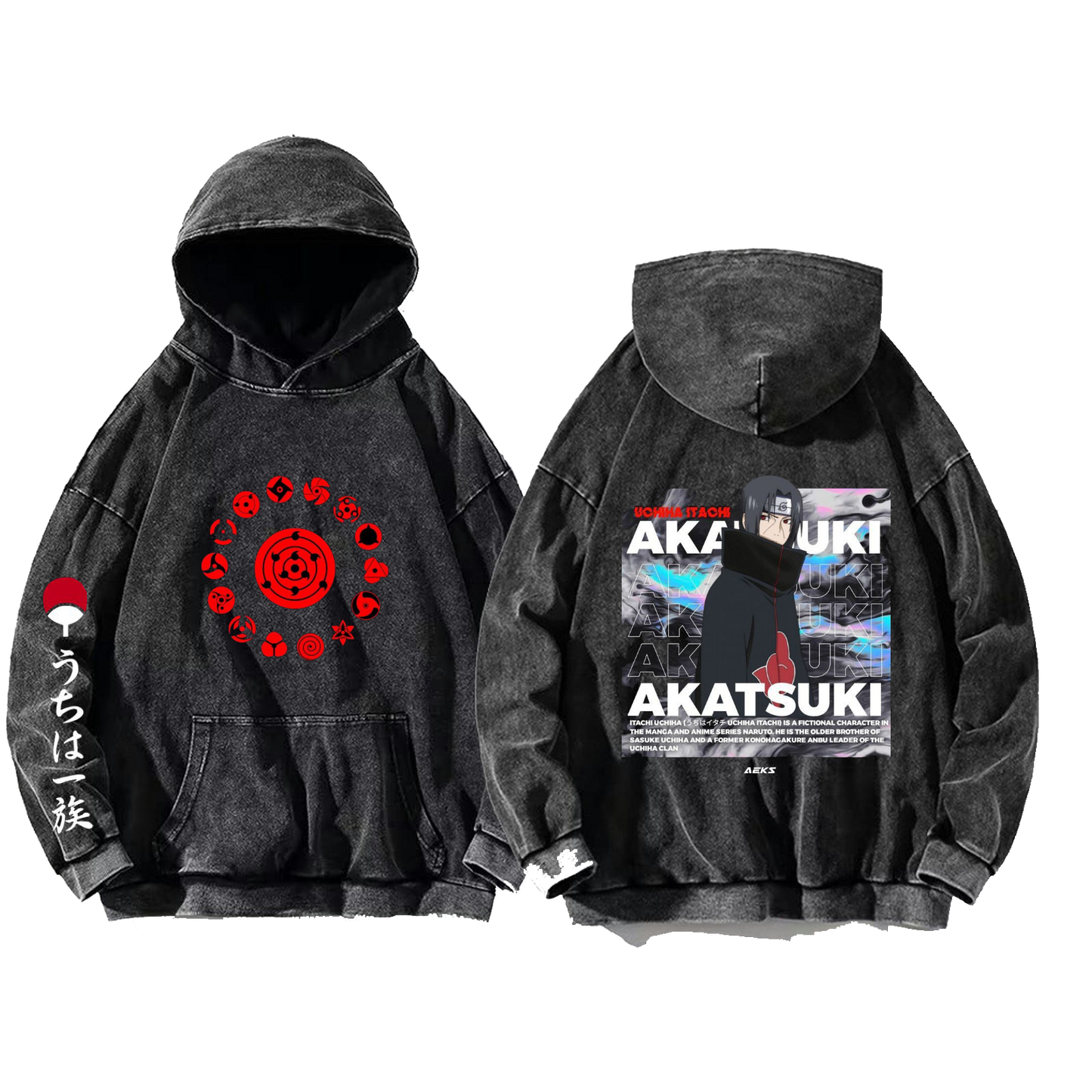 Naruto Shippuden One Size hoodie Washed Back 86