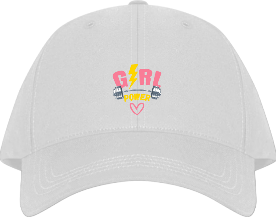 GIRL POWER Baseball cap White 82