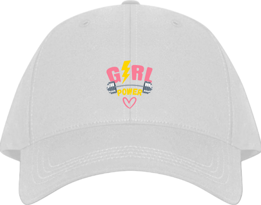 GIRL POWER Baseball cap White 82