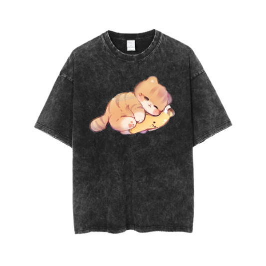 cat One Size t- shirt  Washed 86
