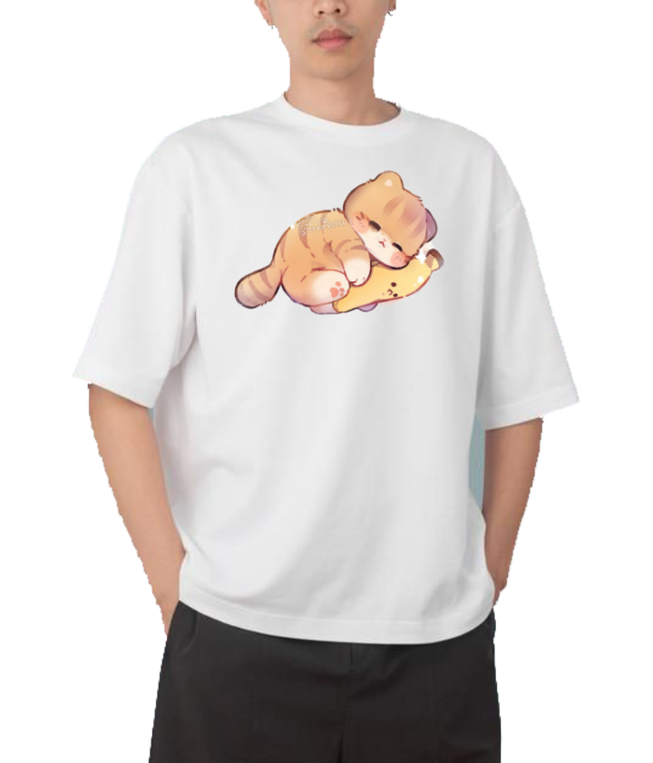 cat One Size t- shirt White 86