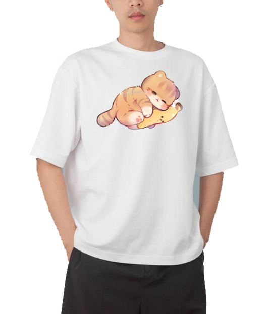 cat One Size t- shirt White 86