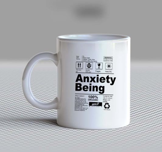 Anxiety Being Back text Mug 87