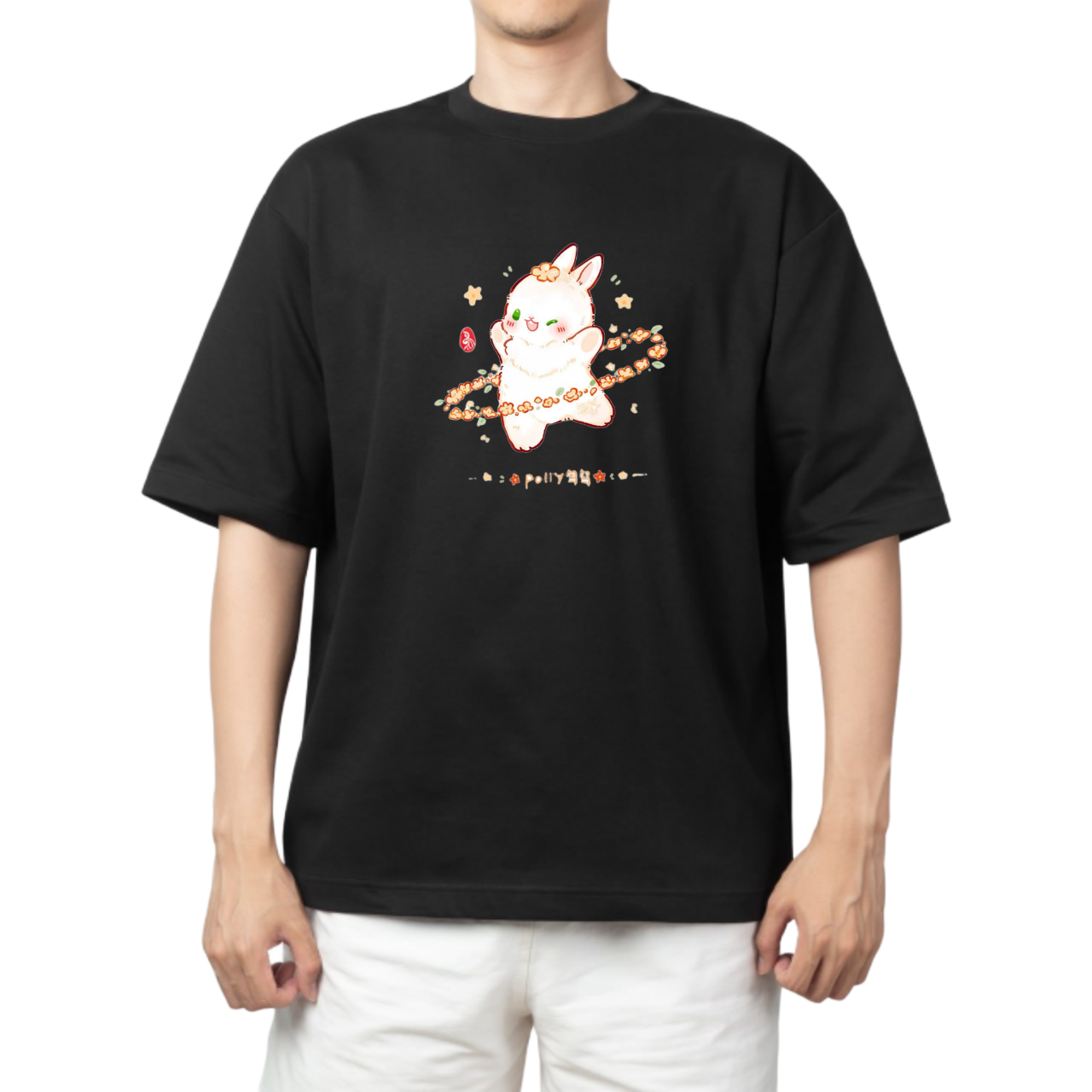 bunny One Size t- shirt Black 87