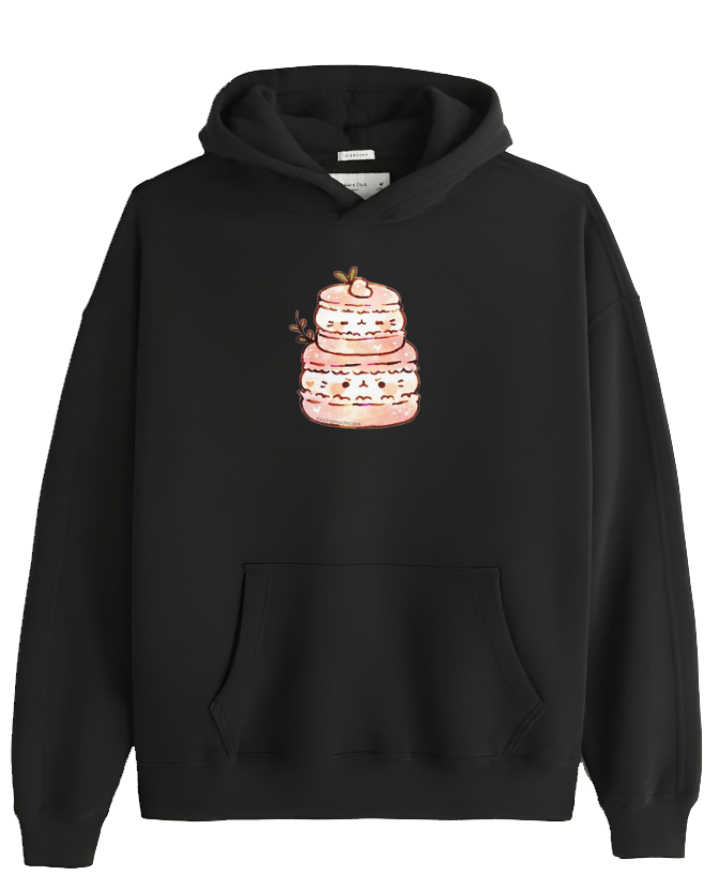 bunny Oversize Hoodie Black 87