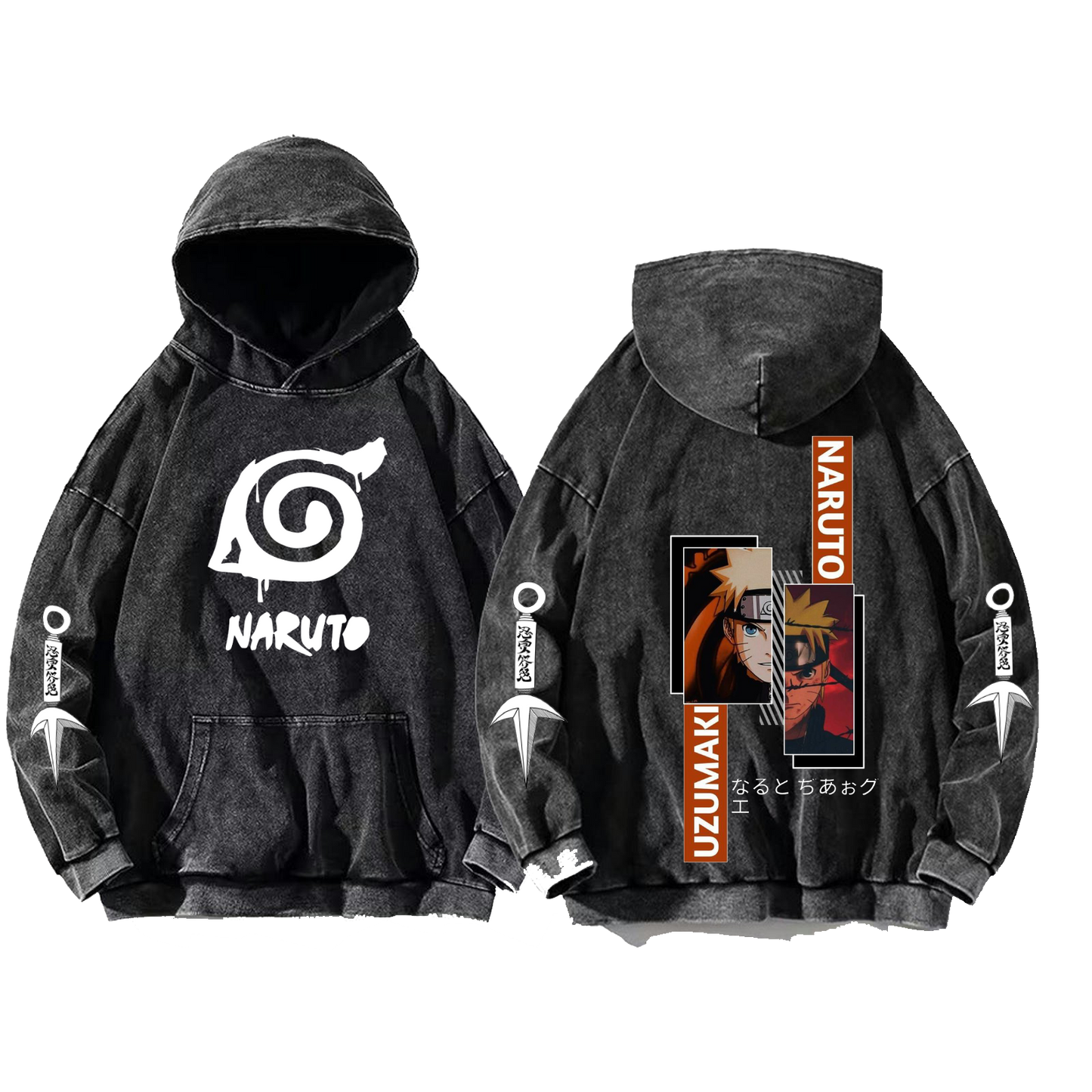 Naruto Shippuden One Size hoodie Washed Back 87