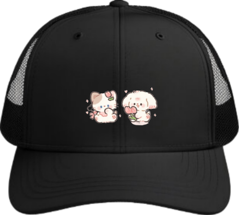 bunny Baseball cap Black 83