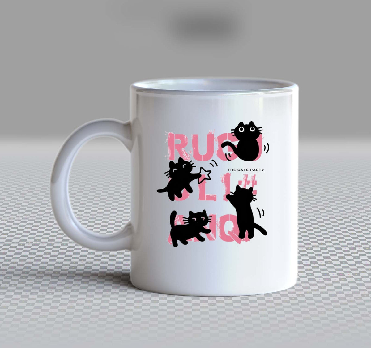 THE CATS PARTY Mug White  165