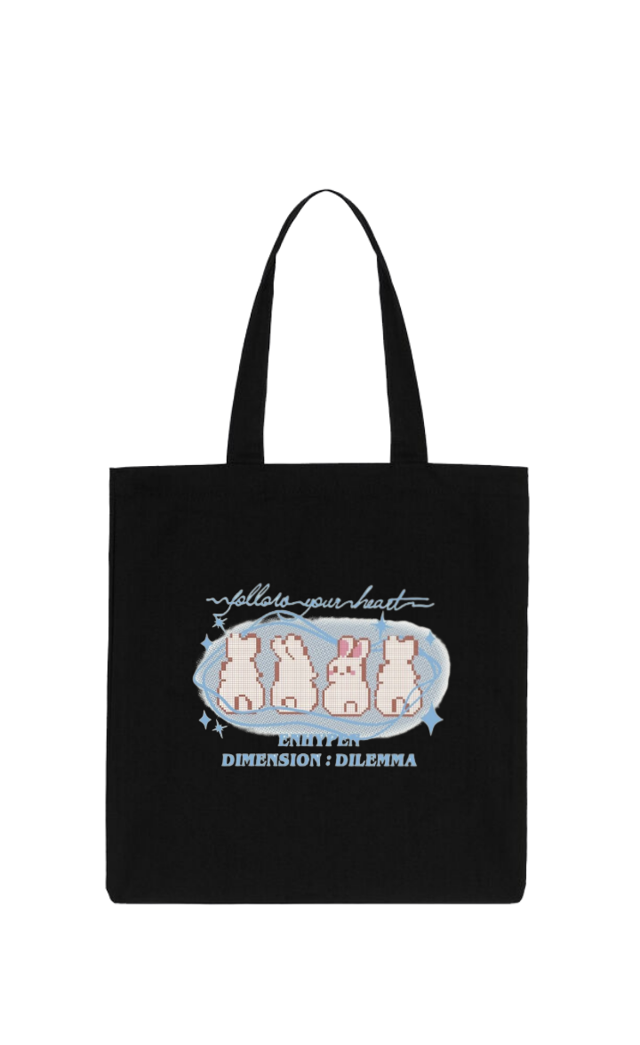 Yollara your heart tote bag Black 88