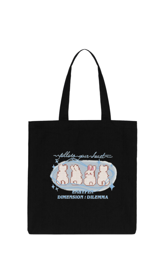 Yollara your heart tote bag Black 88
