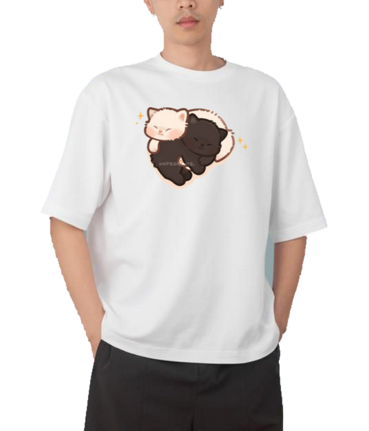 cat One Size t- shirt White 88