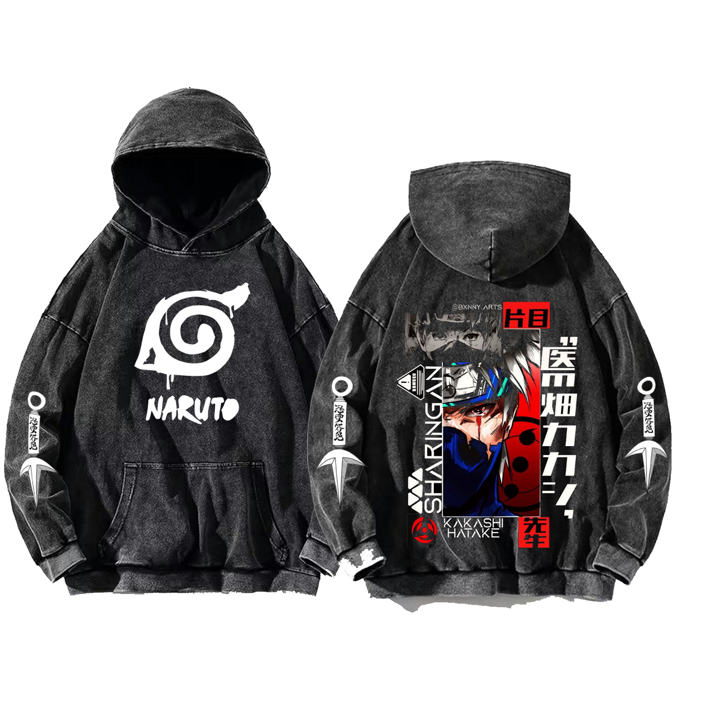 Naruto Shippuden One Size hoodie Washed Back 88