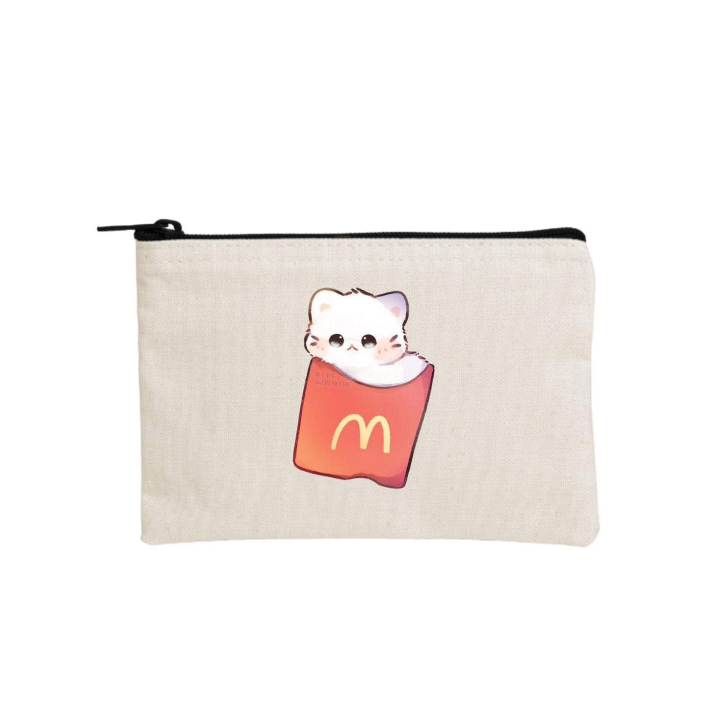cat wallet pencil case Beige 88