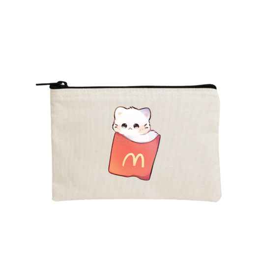 cat wallet pencil case Beige 88