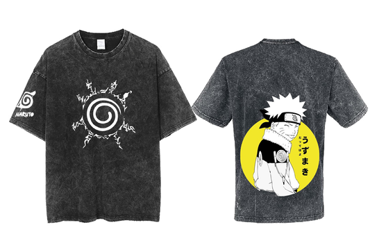 Naruto Shippuden t- shirt One Size Washed Back 89