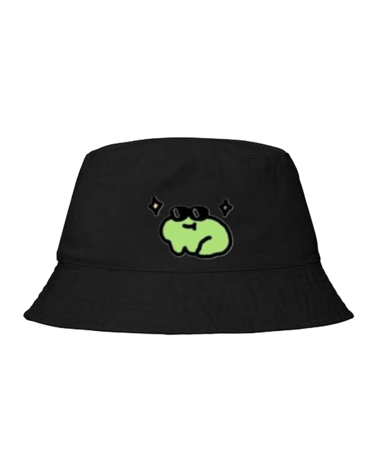 Frog Bucket hat Fishman hat cap Black 8