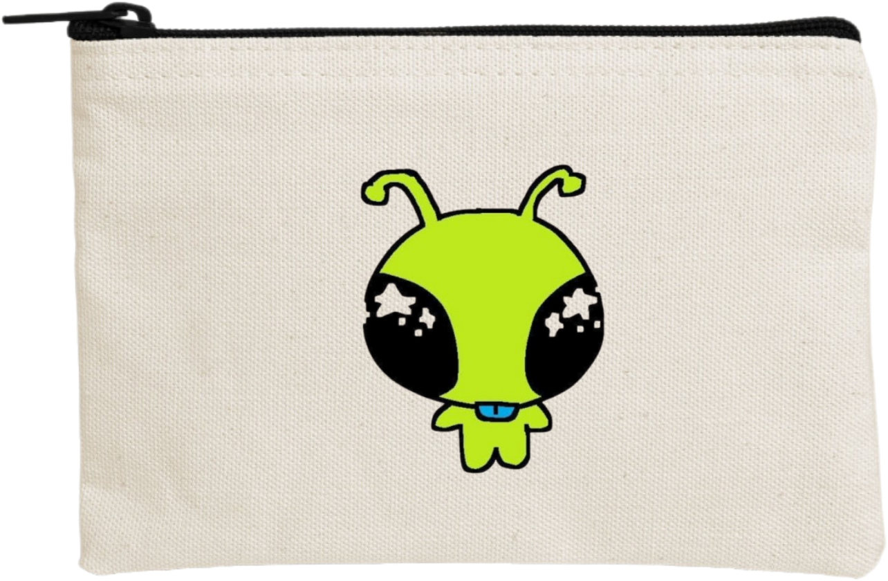 aliens wallet pencil case Beige 8
