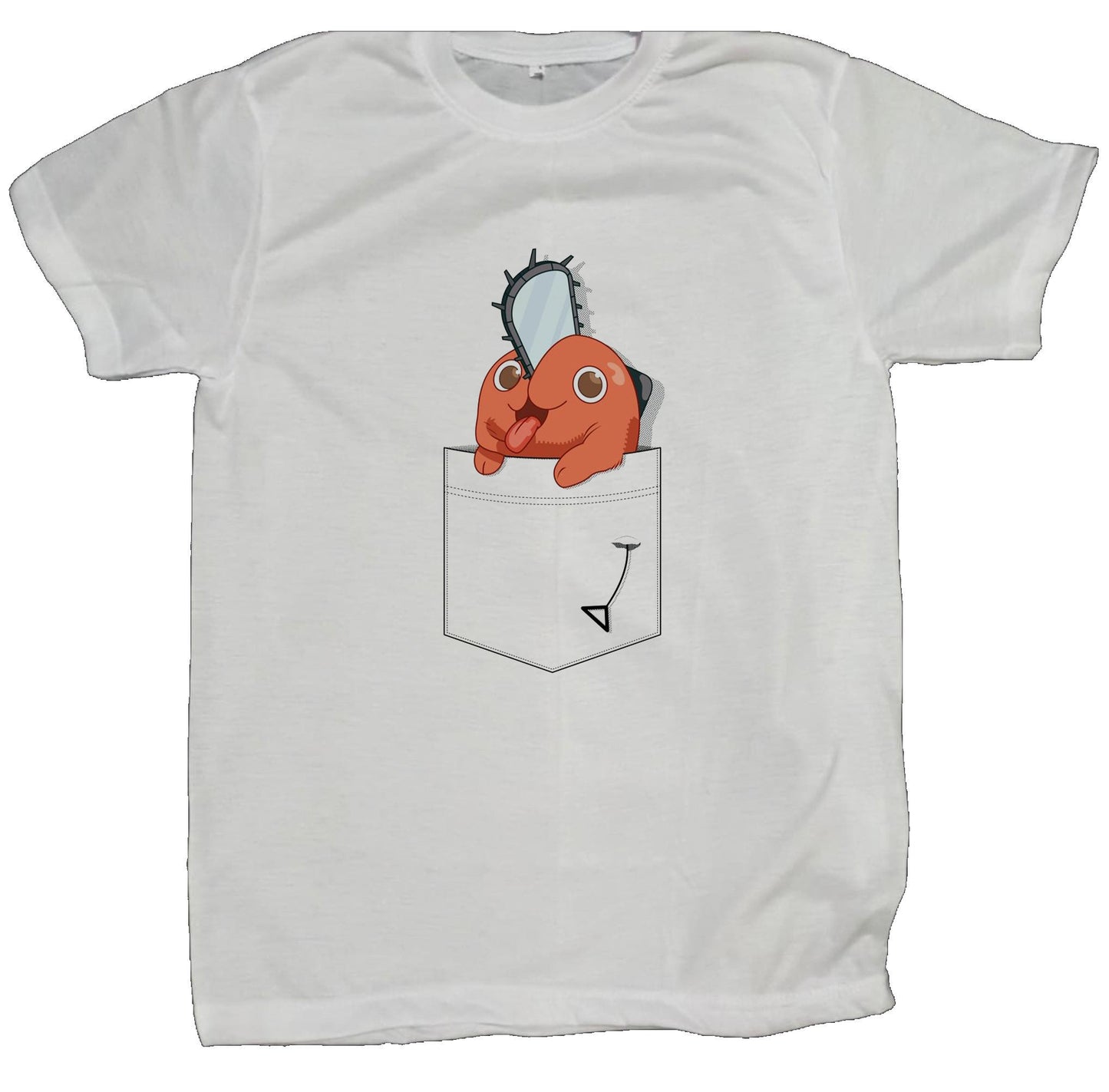 Chainsaw Man t- shirt fat White 8