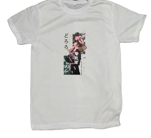 Dororo t- shirt fat White 8