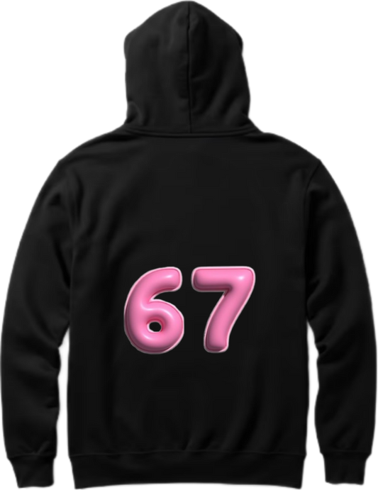designs 67 Oversize Hoodie Black Back 8