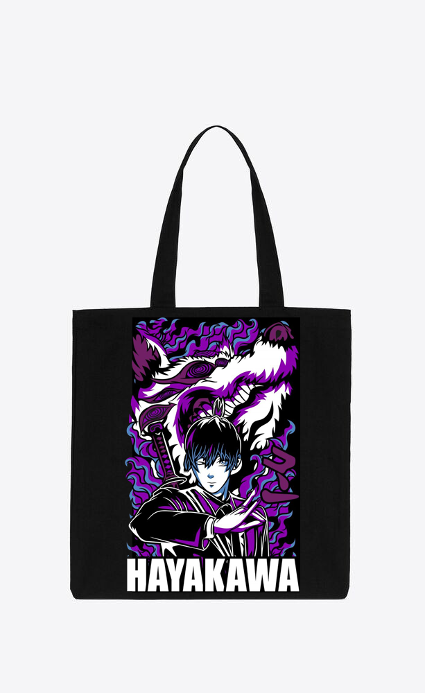 Chainsaw Man tote bag Black 8