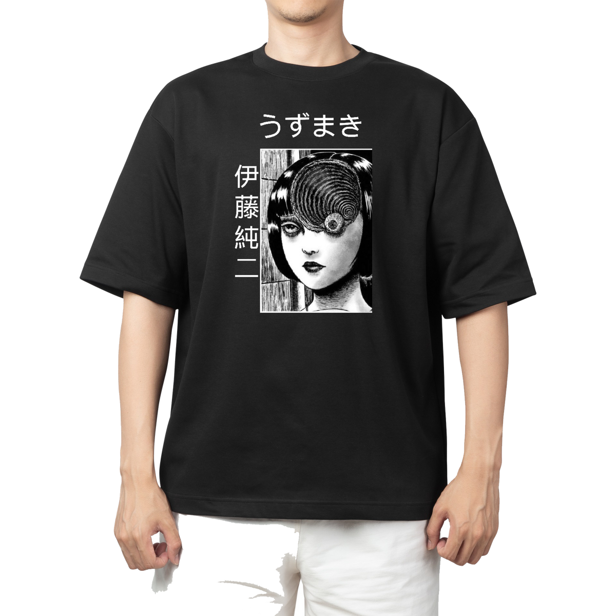 Tomie Kawakami t- shirt Over Size Black 8
