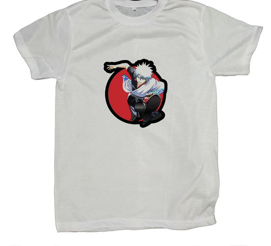 gintama t- shirt fat White 8