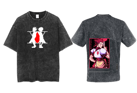 Hunter × Hunter t- shirt One Size Washed Back 8